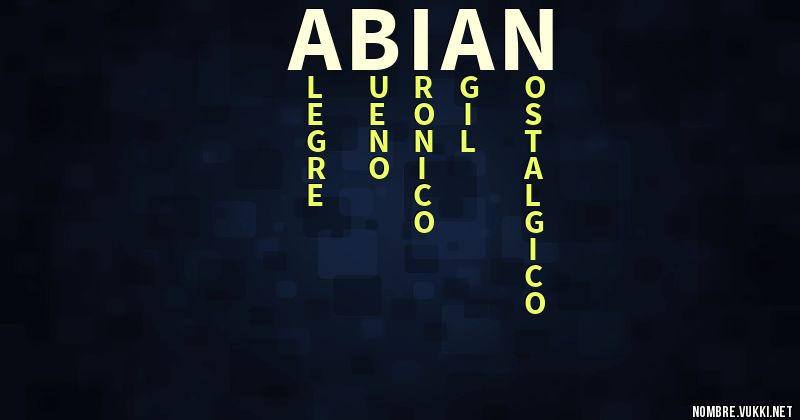 Acróstico abián