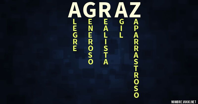 Acróstico agraz