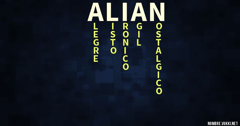 Acróstico alian