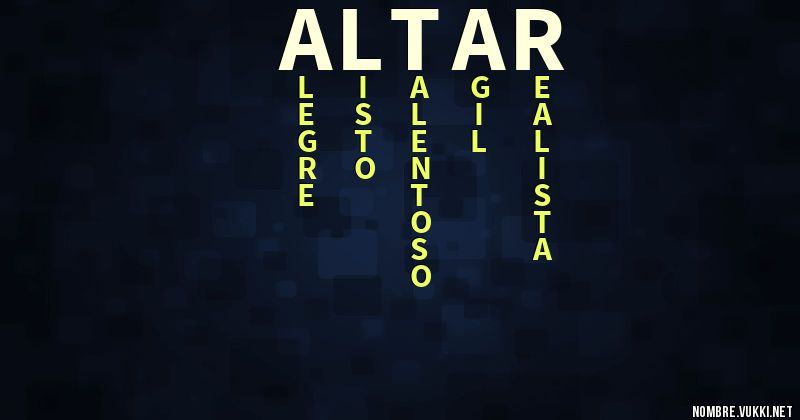 Acróstico altaïr