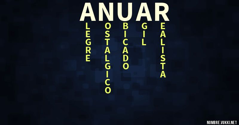 Acróstico anuar