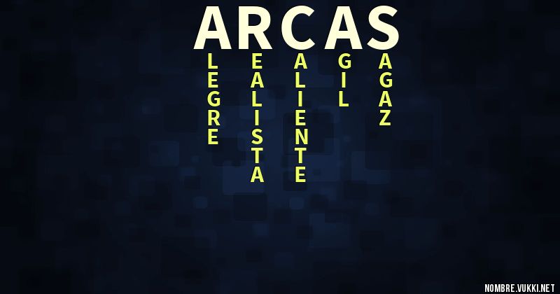 Acróstico arcas