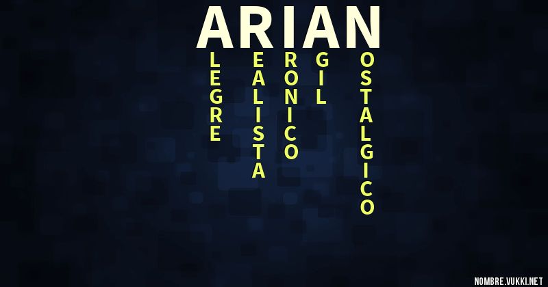 Acróstico arian