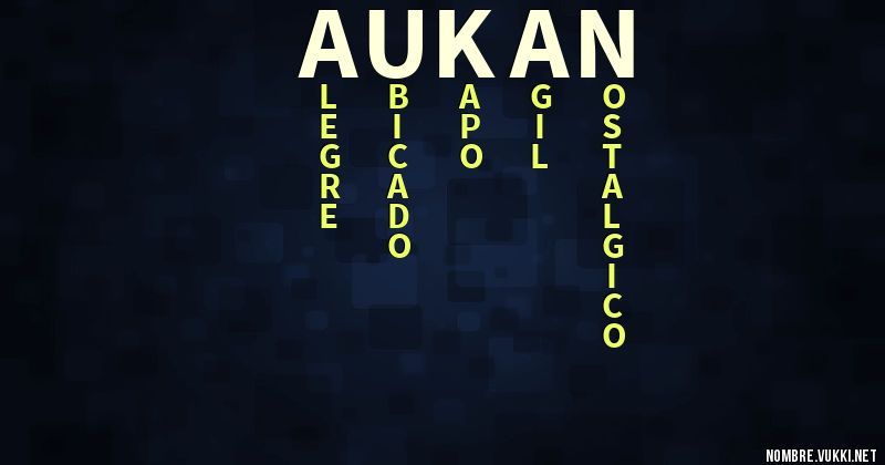 Acróstico aukan