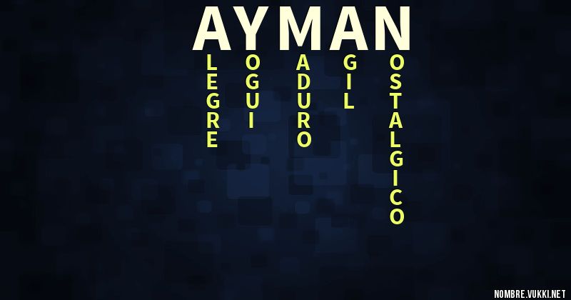 Acróstico ayman