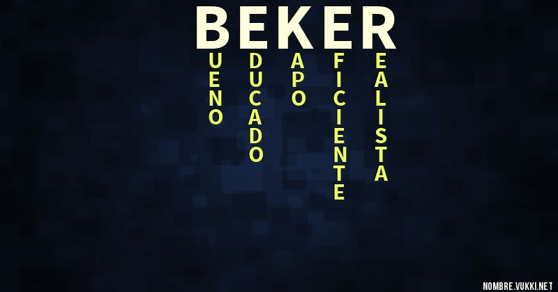 Acróstico beker