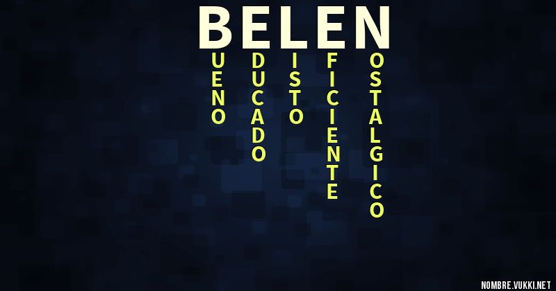 Acróstico belén