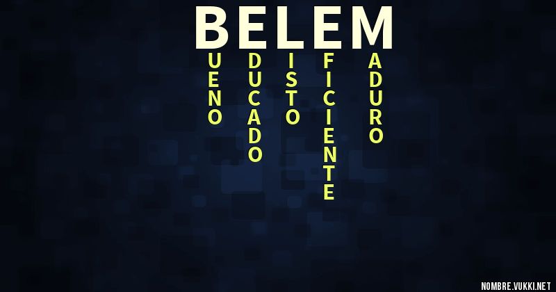 Acróstico belem