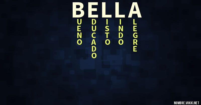 Acróstico bella