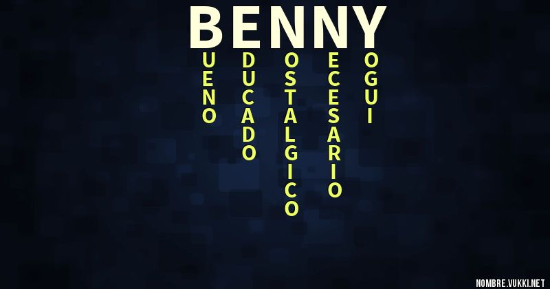 Acróstico benny