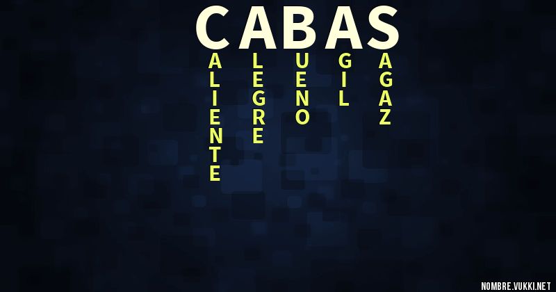 Acróstico cabas