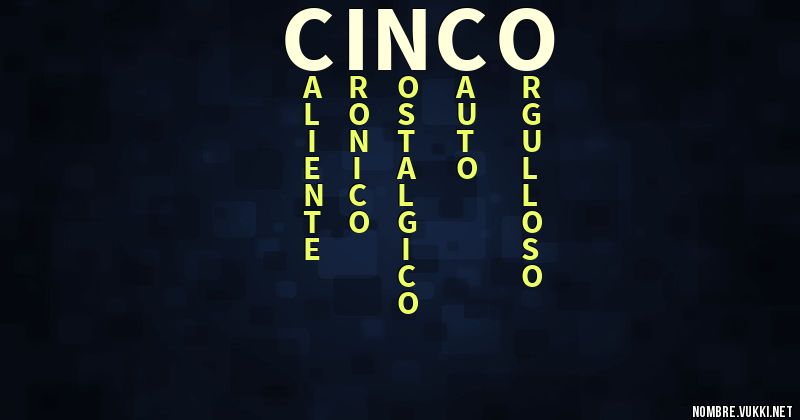 Acróstico cinco