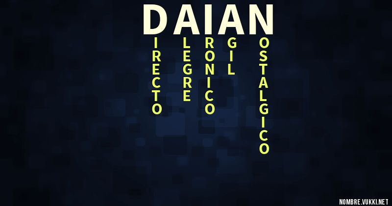 Acróstico daian