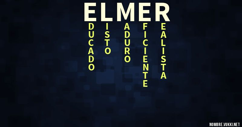 Acróstico e̝l̝m̝e̝r̝