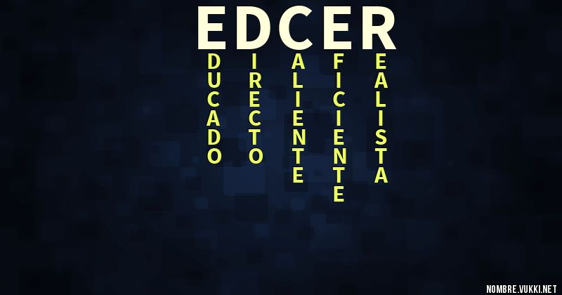 Acróstico edcer