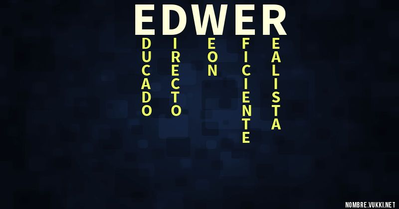 Acróstico edwer