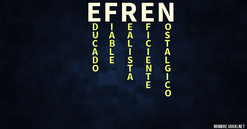 Acróstico efrén