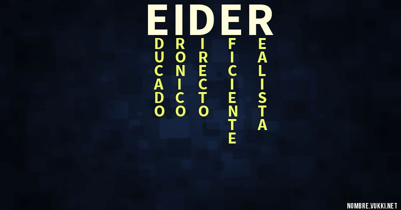 Acróstico eider