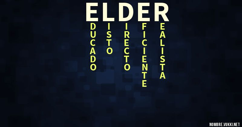 Acróstico elder