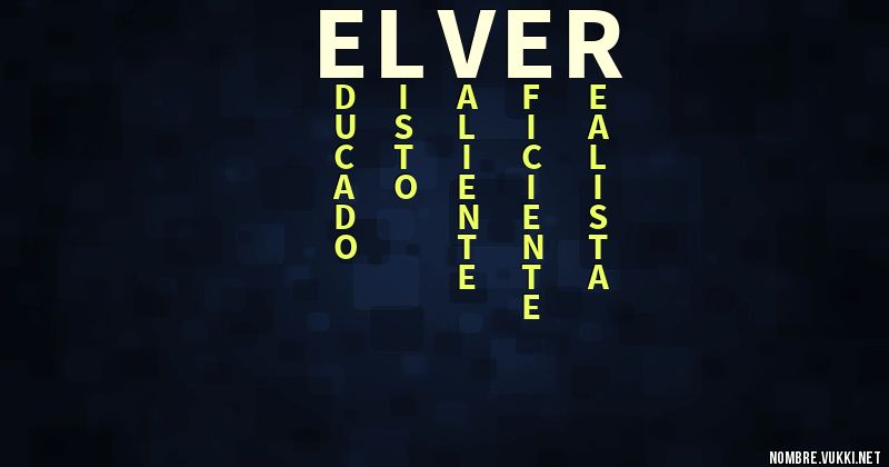 Acróstico elver