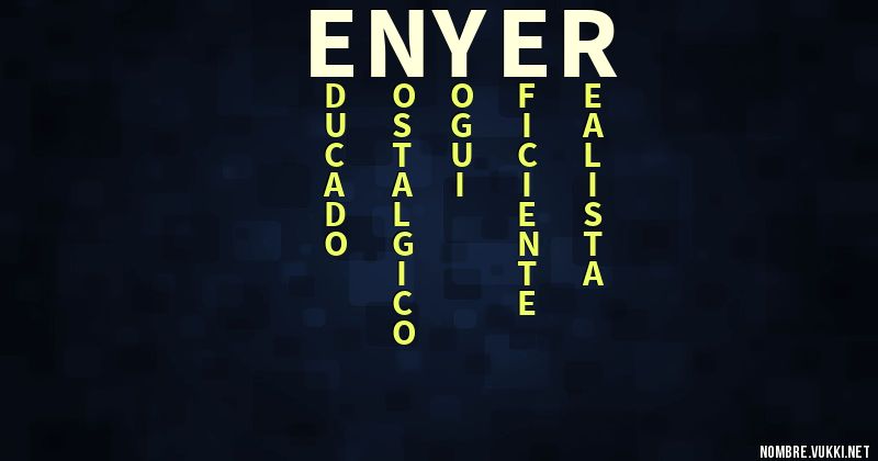 Acróstico enyer