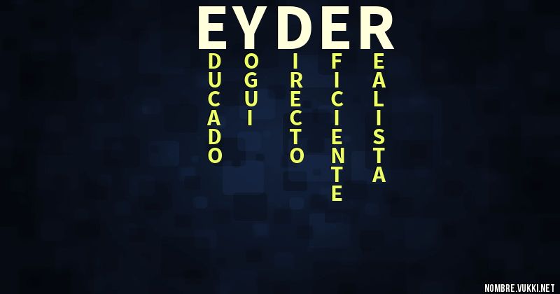 Acróstico eyder