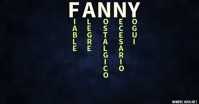 Acróstico fanny