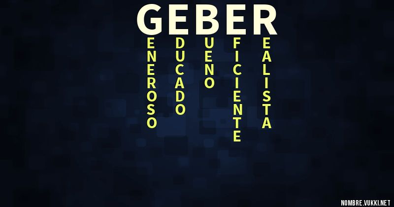 Acróstico geber