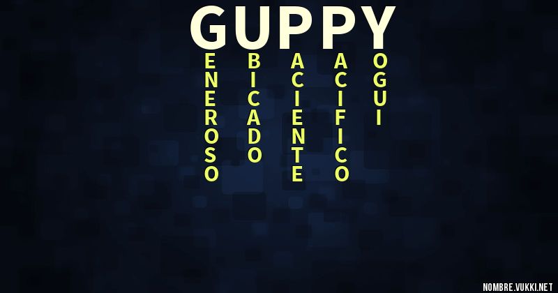 Acróstico guppy