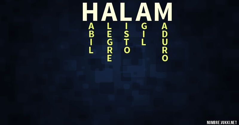 Acróstico halam