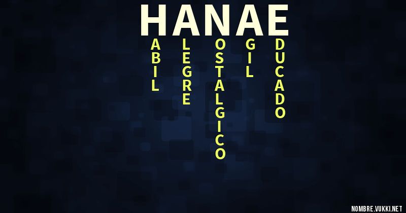 Acróstico hanae