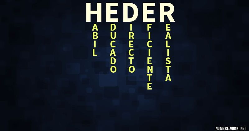 Acróstico heder