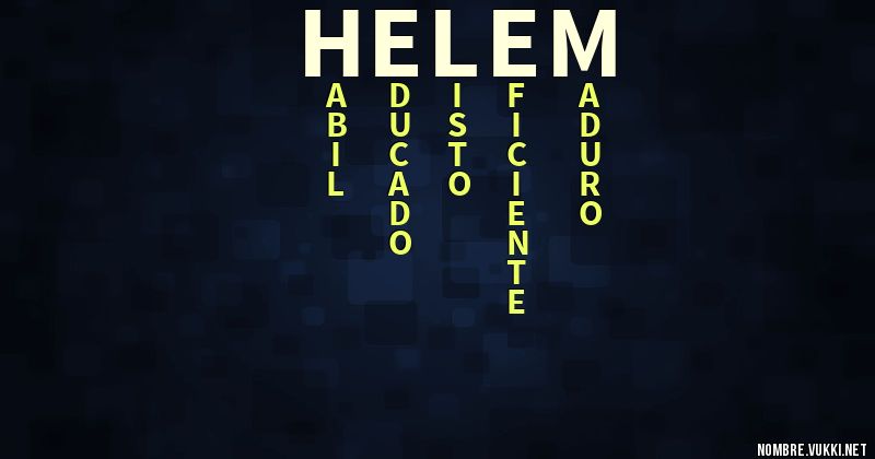 Acróstico helem