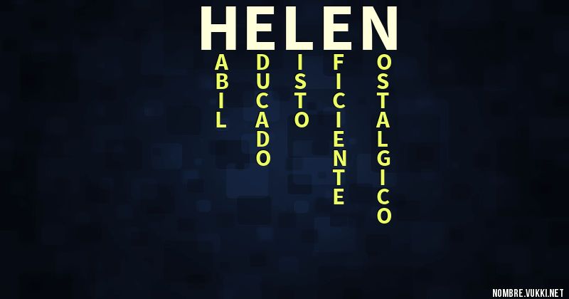 Acróstico helen