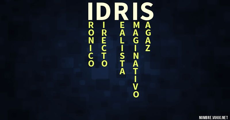 Acróstico idris