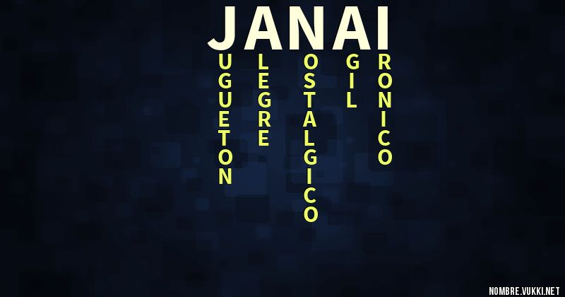 Acróstico janai