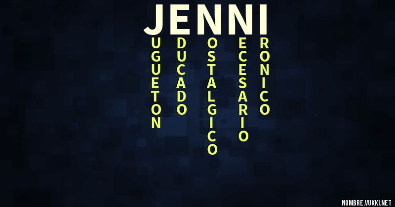 Jenni Name Qué significa jenni