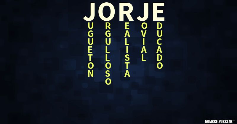 Acróstico jorje