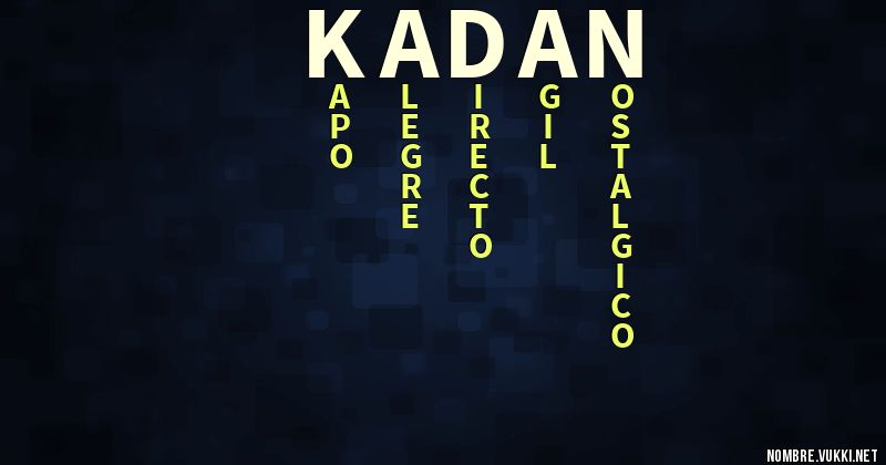 Acróstico kadan