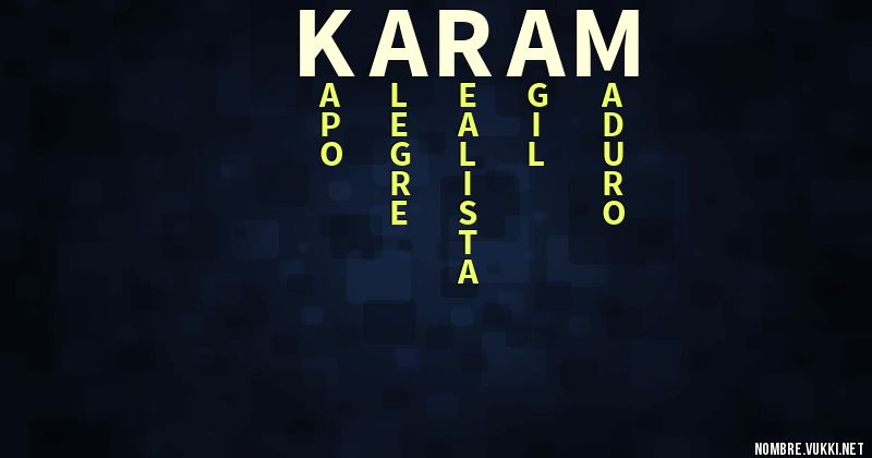 Acróstico karam