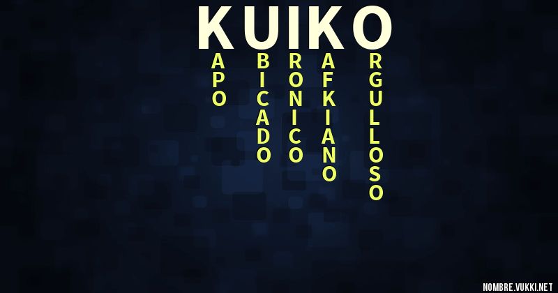 Acróstico kuiko