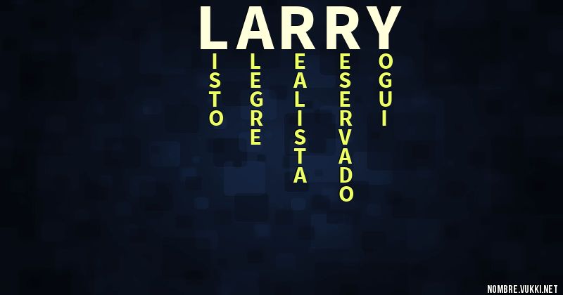 Acróstico larry