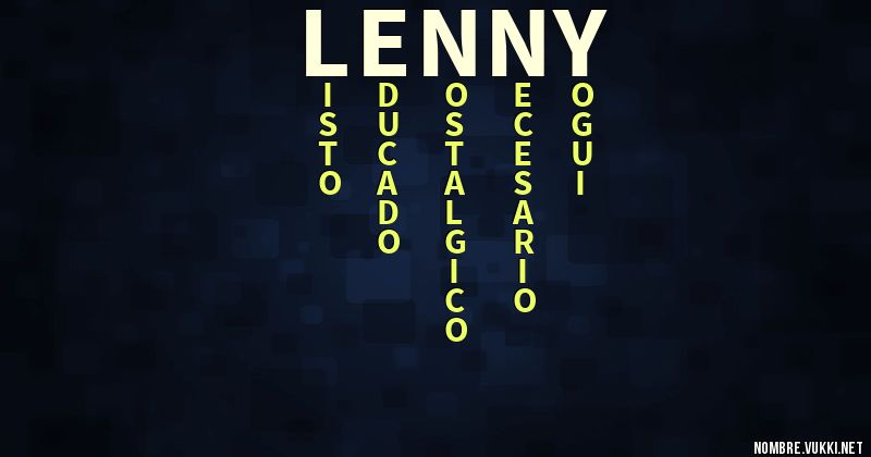 Acróstico lenny