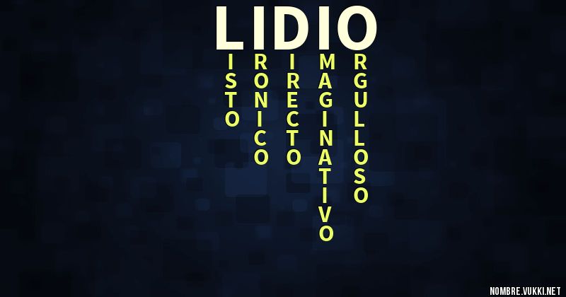Acróstico lidio
