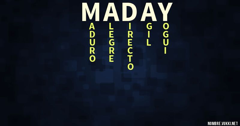 Acróstico maday