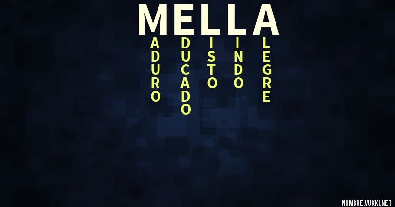 Acróstico mella