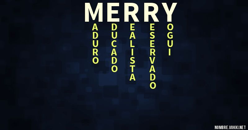Acróstico merry