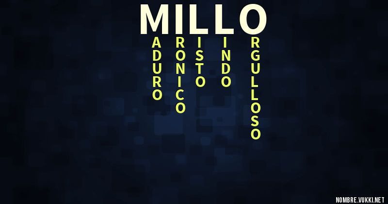 Acróstico millo