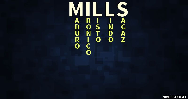 Acróstico mills