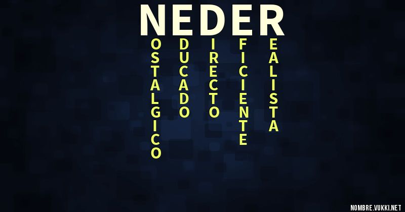 Acróstico neder